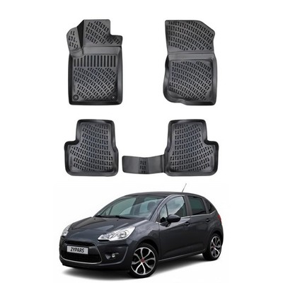 Floor Mats for Citroen C3 2009-2016 All Weather Waterproof Liner