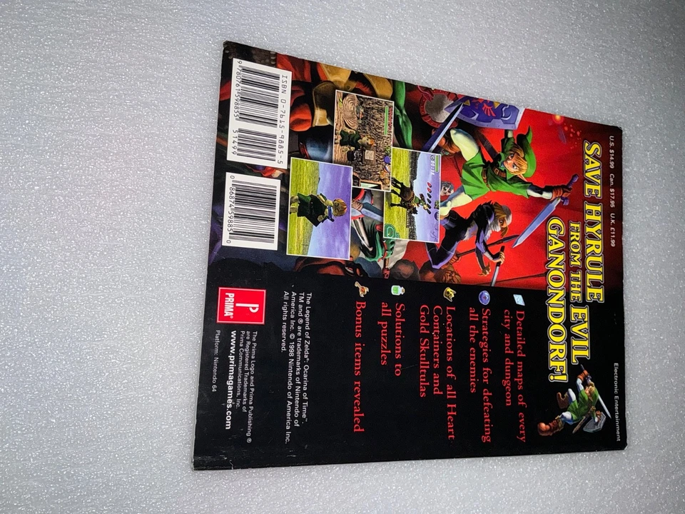 Legend Of Zelda Ocarina Of Time Limited Edition Collectors Prima Guide - Image 2 of 4
