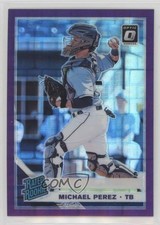 2019 Donruss Optic Rated Rookies Purple Pandora Prizm 36/99 Michael Perez 4l3