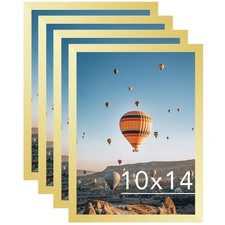 10x14 Picture Frame Set of 4 Gold for 30 x 40cm Diamond Art Painting, Wall Mo...