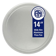 American Metalcraft, inc. TP14 Wide-Rim Pan 14 inches, Silver