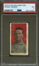 1910 E103 Williams Caramel Frank Chance PSA 1