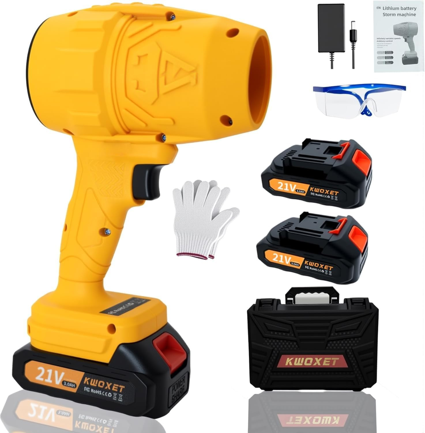 Soffiatore Mini Turbo Jet Batteria: Pulizia Rapida Giardino e Casa