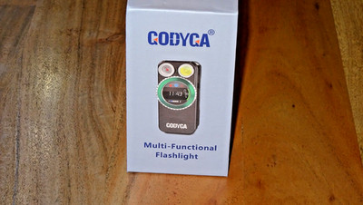 Godyga 4-in-1 Multifunktions-Taschenlampe   LED, Laser, Golf-Score & Magnet-Clip