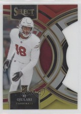 2023 Panini Select Premier Level Red & Yellow Prizm Die-Cut BJ Ojulari #188 e9p