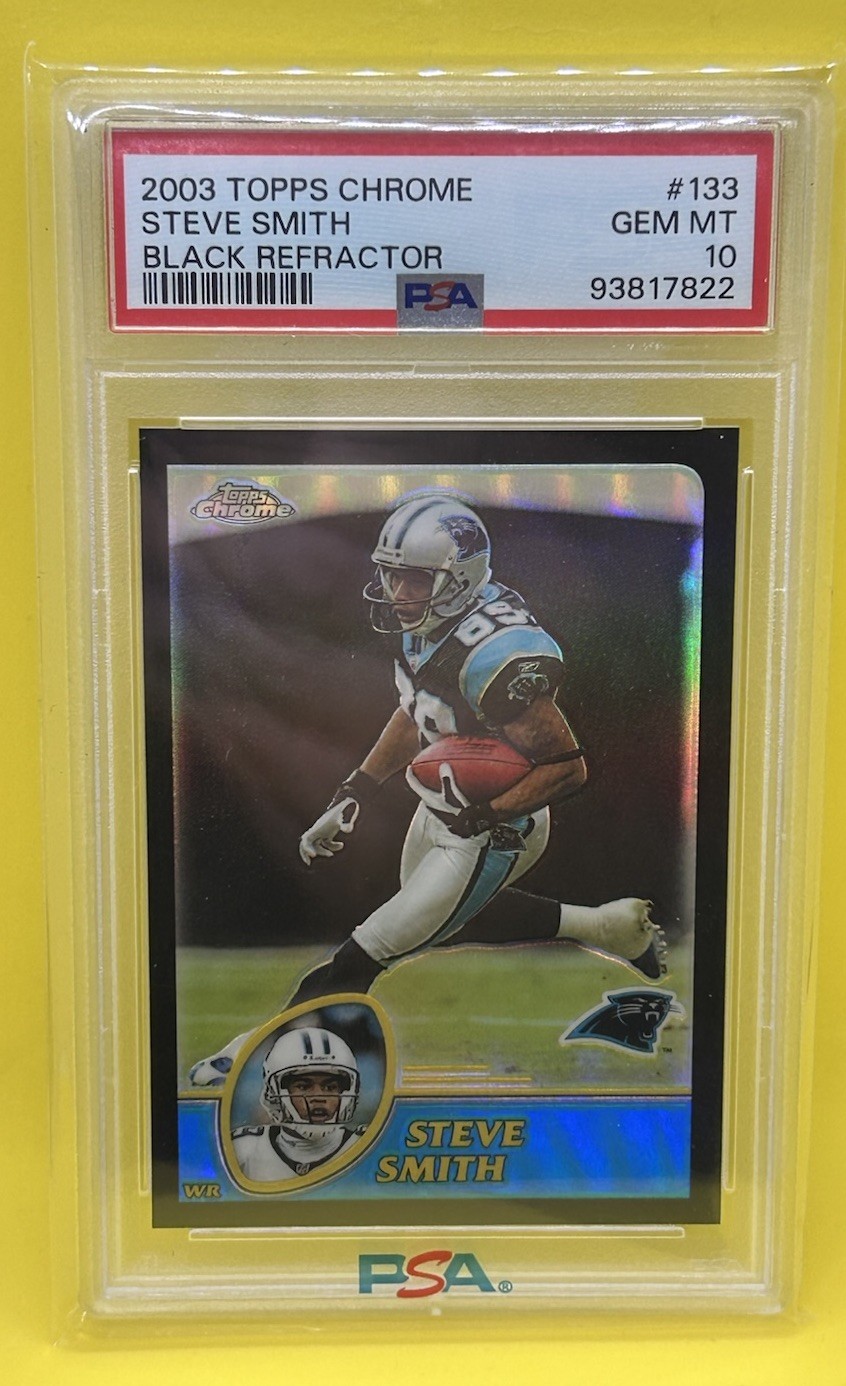 2003 Topps Chrome - Steve Smith #133 Black Refractor /599 PSA 10