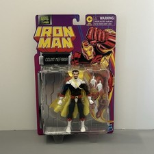 Marvel Legends Count Nefaria Action Figure Iron Man Retro Card Wave 2024 6 Inch
