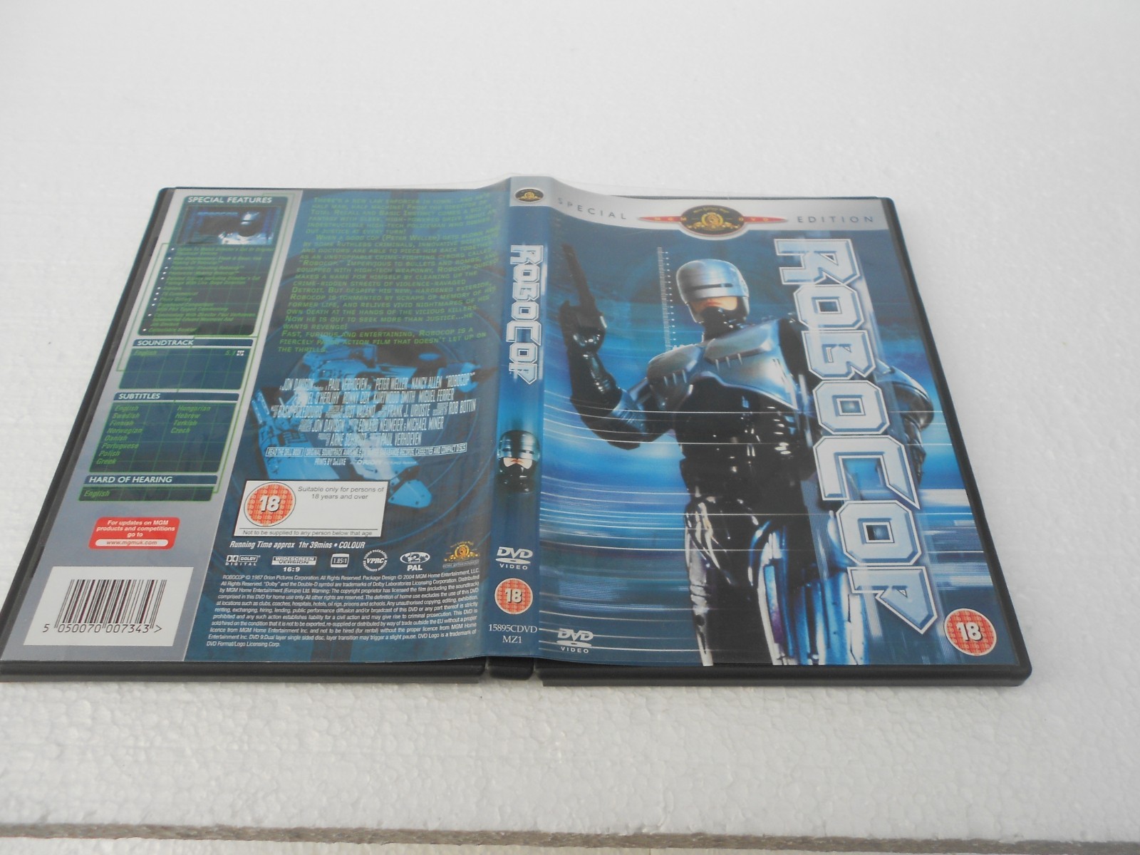 Robocop special edition (DVD, 2003) region 2