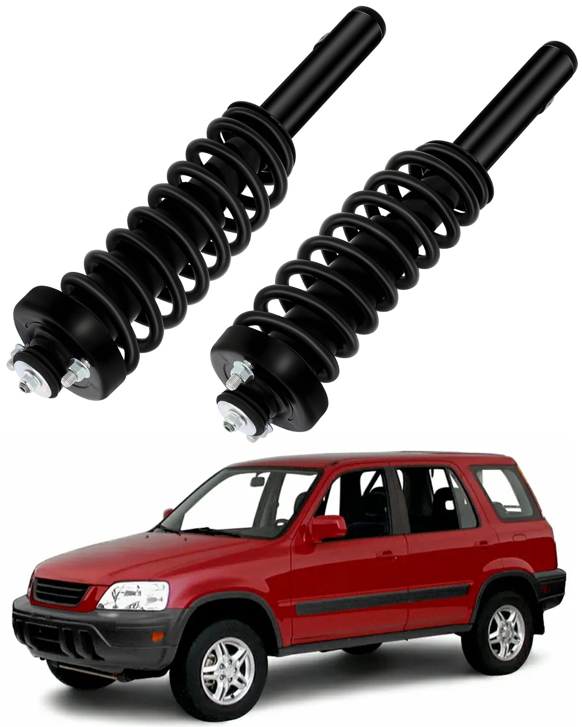 Pair Front Quick Complete Strut & Coil Spring Assembly For 1997-01 Honda CR-V