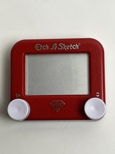 Etch A Sketch mini 60th Anniversary Mini Pocket Red Drawing Toy 3 inch 2016