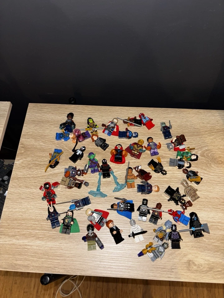 Bulk LEGO Marvel Minifigures 46 Iron-Man Thor Spider-Man Black Panther MCU - image 2 of 4