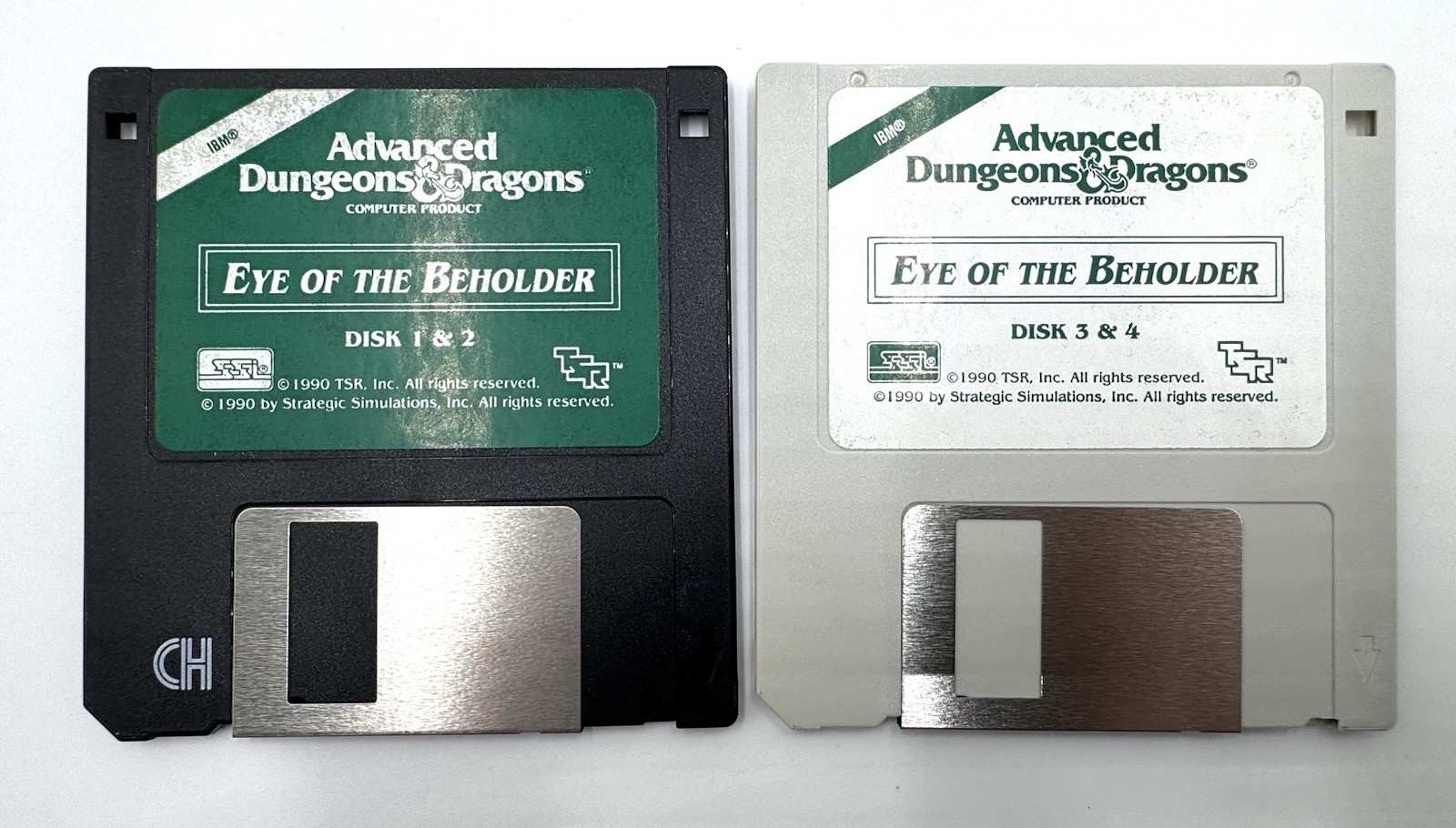 Advanced Dungeons And Dragons Eye Of The Beholder 3.5” Floppy IBM Box 1990