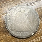 1891 P SEATED LIBERTY DIME GOOD FILLER ACTUAL COIN. Voted Best Customer Service