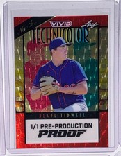 2023 Leaf Vivid Blade Tidwell Technicolor Super Prismatic Gold Red Proof 1/1