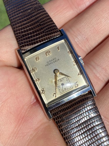 Orologio Watch Girard Perregaux 1791 Tank Vintage Swiss Rare Manual - Picture 2 of 24