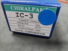 NEW Daicel CHIRALPAK IC-3 Chiral HPLC Column 3µm 4.6x250mm 83525