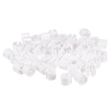 Clothes Hanger Marker Blank Fit 3.5mm Rod for Garment Color Coding White 100pcs
