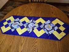 Handmade Quilted "Lovely Lavendar" Table Runner
