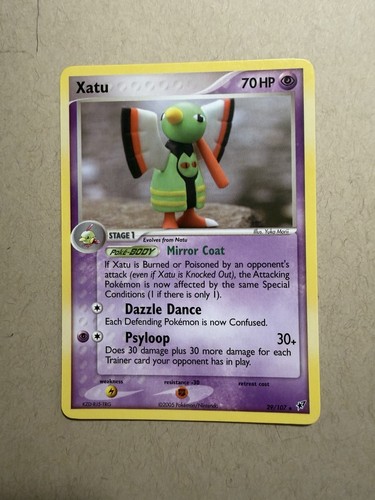 2005 Pokemon EX Deoxys 29 Xatu NM