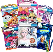 Assorted Set of Imagine Ink Magic Coloring Books for Girls Mess Free Invisible w