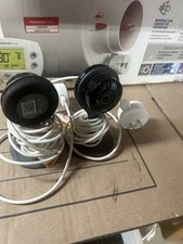 2 Google Nest Cam Indoor Security Cameras A0005 1st Gen Tested Wired Black