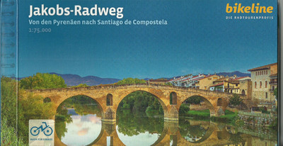 Radführer Jakobsweg-Radweg v.d. Pyrenäen n Santiago de Compostela 2023 Bikeline