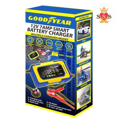 Goodyear Smart Battery Charger 12V 7A