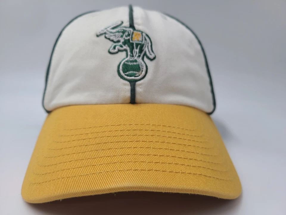 Oakland Athletics A's Stomper Logo Gemelos Empresarial Franquicia Ajustada M Gorra Gorra Foto 2 de 4
