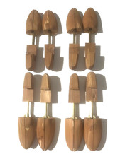 4 Prs ROCHESTER Mens Combination Cedar Shoe Trees sz M 9-10 Set of 4 Made USA