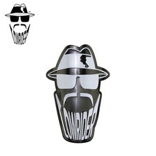 ORIGINAL LOWRIDER Head Silhouette Bicycle Frame Name Plate Badge Emblem Black.