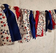 Handmade Fabric Banners---Approx. 7 feet-FREE SHIPPING