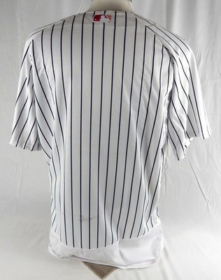 2017 New York Yankees Blank Game Issued White Jersey Mothers Day