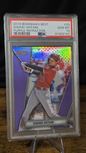 Shohei Ohtani 2019 BOWMAN BEST PURPLE REFRACTOR /250 #33 SSP PSA 10 GEM MT