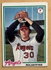 Nolan Ryan 1978 Topps Baseball Card #400, EX, California Angels