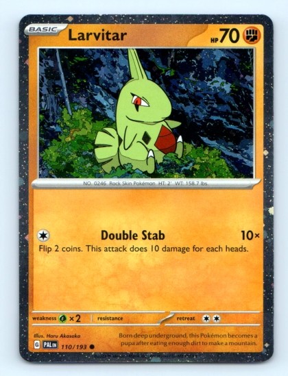 Larvitar 110/193 ~ Cosmo Holo Near Mint