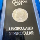 1884-CC Uncirculated $1 Morgan Silver Dollar, GSA Box COA Carson City Awesome 😎