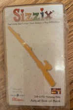 Sizzix Die Cutter NEW 38-0172 Fishing Pole