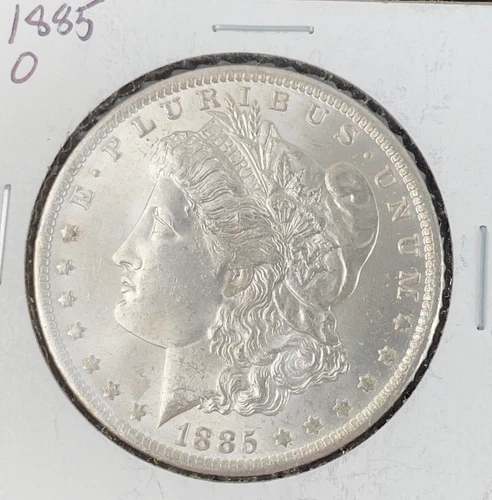 1885-O $1 Morgan Silver Dollar, BU, STUNNING, 90% silver, near perfect, #0152