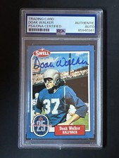 Doak Walker Auto Hand Signed 1988 Swell Greats Autograph Card Graded PSA DNA
