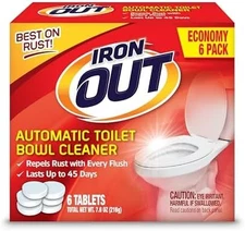 Toilet Bowl Cleaner Tablets Prevents Rust 6 Pack