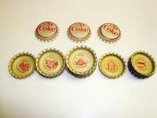 Unused Coca-Cola Tour The World Bottle Caps, 60 thru 69, 13 In All