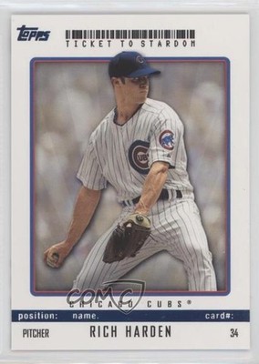 2009 Topps Ticket To Stardom Blue 84/99 Rich Harden #34 0t2