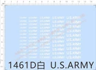 US ARMY 2-5mm Height different scales Military model Markings Water Decal white
