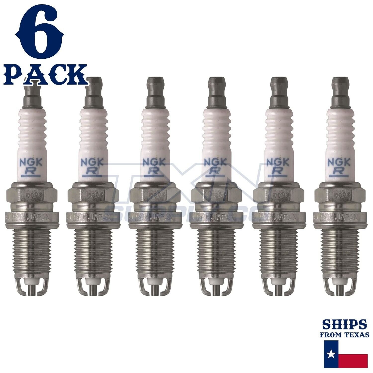 6 Pack NGK Standard Spark Plugs 1995-2004 for Toyota Tacoma V6 3.4L