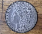 1898 Morgan Silver Dollar Circulated 90% Silver #CMG98P001