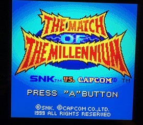 SNK vs. Capcom: Match of the Millennium (NeoGeo Pocket Color) US Version READ