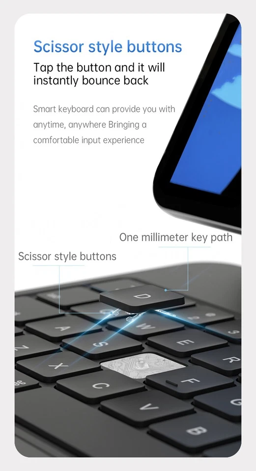 UK Magic Keyboard für iPad Pro 11"/12,9"/13" iPad Air 10,9"/11"/13" iPad 10,9" - Bild 3 von 4