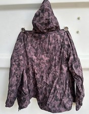 Lululemon Scuba Hoodie Full ZIP Fleece Frosted Purple Floral Women s Size 6