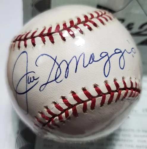 Joe DiMaggio Signed Autographed American League Baseball Ball LOA