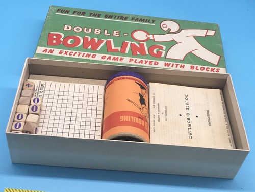 Vintage 1945 Double-O Bowling Neuheit Spiel, Box, Anleitung, New Haven Ct - Bild 5 von 6